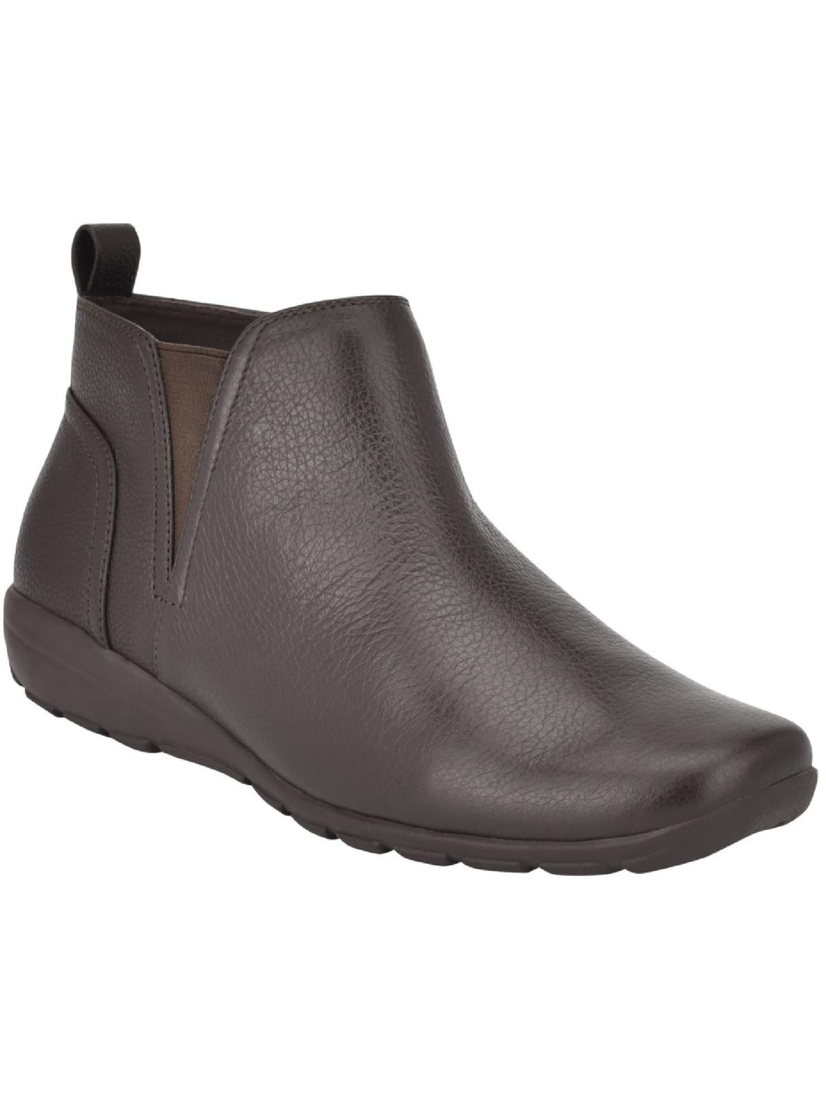 Easy Spirit Womens Aerial Leather Low Heel Ankle Boots