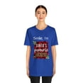 thumbnail image 3 of Smile, I'm Santa's Favorite Nurse Unisex Christmas Jersey Short Sleeve Tee, 3 of 4