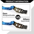 thumbnail image 5 of Unique Bargains Ratchet Tie Down Straps Adjustable 800kg 300cm/118.11" 1 Set Blue, 5 of 7