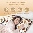 thumbnail image 3 of Naloa Roosters and Chickens Super Soft 20x60 Body Pillow Case,Long Side Hidden Zipper（PILLOWS ARE NOT INCLUDED）, 3 of 6