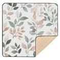 thumbnail image 6 of WOBOGO A Pattern Of Leaves in Soft Pinks Baby Playmats Extra Large Waterproof Rollable Activity Pads for Toddlers 50×50inch, 6 of 7