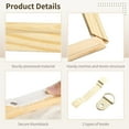 thumbnail image 3 of 4 Sets Canvas Stretcher Bars, 12×16" Wooden Canvas Frames Kit, DIY Wood Canvas Frames with Hooks, Thumbtacks, and Traceless Nails, Arts Accessories for Prints, Oil Paintings, 3 of 5