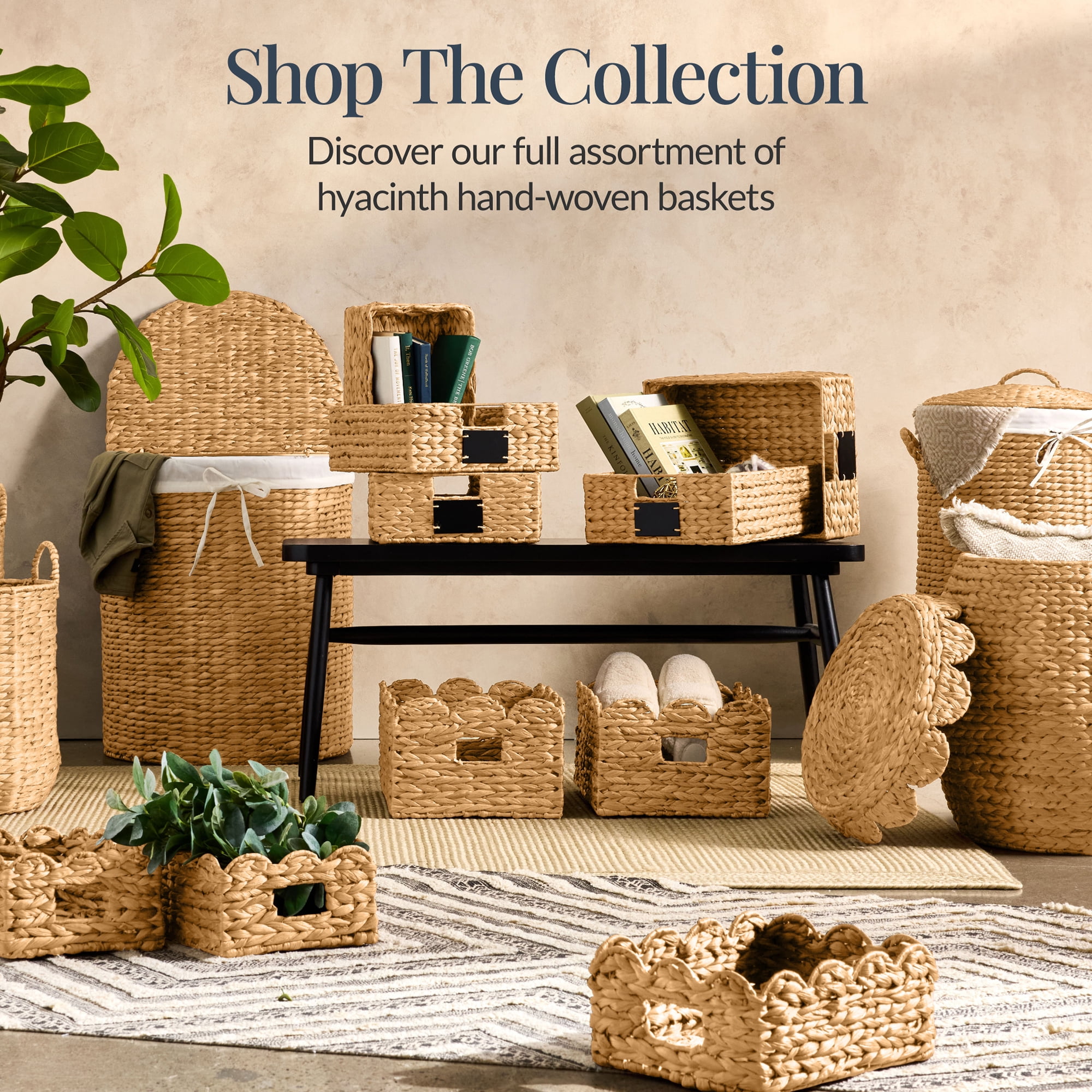 Best Choice Products Large Laundry Hamper w/Lid, Handwoven Laundry Basket, w/ Removable Liner & Handles - Natural
