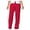 Red, variant on Brondbend Women's Straight Leg Pants Casual Cotton Pants Womens Solid Color High Waisted Pleated Front Button Trendy Pants Regular Fit Fall Versatile Office Work Lightweight