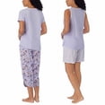 thumbnail image 5 of Carole Hochman Ladies' Size Small, 4-piece Pajamas Set, Purple, 5 of 8