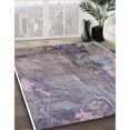 thumbnail image 2 of Ahgly Company Indoor Rectangle Mid-Century Modern Purple Oriental Area Rugs, 5' x 8', 2 of 6