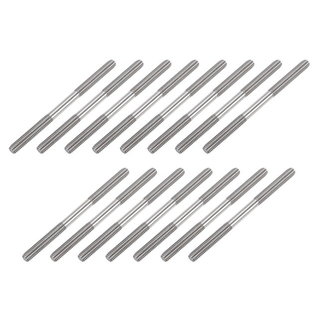 Unique Bargains 20Pack M6x80mm 304 en Acier Inoxydable Double Extrémité Vis Filetée Boulon pour l'Entretien de la Maison