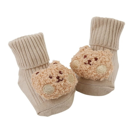 

Rovga Little Boys Girls Socks Small Paws Baby Socks Floor Socks Baby Cotton Socks Autumn Winter New Half Velvet Soft Skin Girls