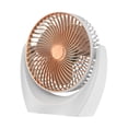 thumbnail image 2 of Ventilador de escritorio, ventilador de refrigeración por aire, ventilador de Camping recargable por USB, miniventilador de viento fuerte, ventilador Oro, 2 of 8