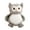 Gray, variant on BESTSKY Body Pillow Owl Stuffed Toy Funny Stuff Desktop Decoration Weighted Stuffed Animals Light Gray 25cm