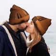 thumbnail image 5 of Lsque Coffee Beans Pattern Knitted Beanie, Unisex Winter Hat, Knit Hat Winter Beanies Thick Fisherman Beanies Cuffed Plain Skull Caps, 5 of 6