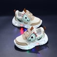 thumbnail image 5 of Toddler Boys Dinosaur Light Up Walking Shoes Fashion LED Flashing Breathable Platform Non Slip Tennis Shoes Gray, 5 of 6