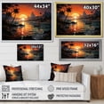 thumbnail image 4 of Designart "Vintage Paradise Tropical Coastline V" Extra Large Coastal Framed Wall Art - Coastal Blue Coastal Tropical Bedroom Framed Canvas Wall Art, 4 of 6