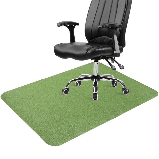 Tapete para silla de oficina de 89 x 119 cm para superficies duras, protector de suelo para oficina, hogar y juegos, color verde