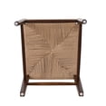 thumbnail image 4 of Euroco Woven Dining Chairs Set of 2, Mid Century Modern Kitchen Accent Chairs with Wood Legs, Armless Side Chair for Home Bar/Restaurant/Dining Room,Walnut, 4 of 8