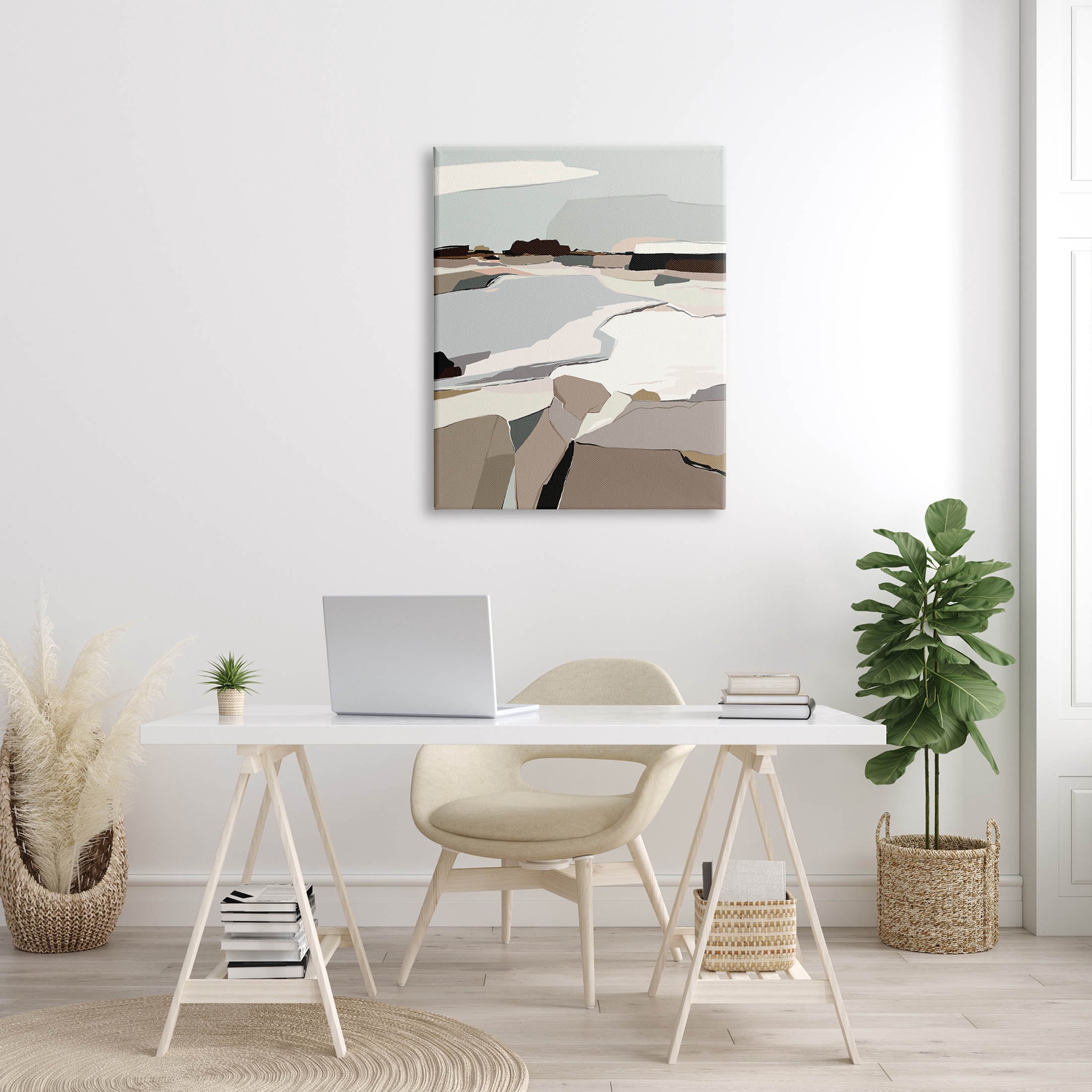 Stupell Industries Abstract Glattalp Reservoir Landscape Graphic Art Gallery Wrapped Canvas Print Wall Art, Design by Nikita Jariwala