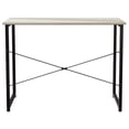 thumbnail image 4 of Castle Place Modern 39" Metal Computer Desk, Light Grey, 4 of 9