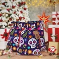 thumbnail image 7 of ZICANCN Christmas Gift Bags, Traditional Purple Mexican Skull Reusable Fabric Drawstring Storage Bags with Drawstring, Small Size, 7 of 7
