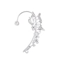 thumbnail image 2 of enjoywould Ear Cuff Korean Style Hollow Out Lustrous Without Piercing Temperament Butterfly Elf Inlaid Rhinestone Ear Bone Clip Jewelry Accessory, 2 of 5