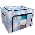 thumbnail image 1 of EREHome Mermaid Galaxy Print Storage Bag Clear Window Storage Bins Boxes Large Capacity Foldable Stackable Organizer With Steel Metal Frame For Bedding,Clothes,Closets, Bedrooms, 1 of 3