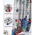 thumbnail image 3 of Independence Day Blackout Curtains for Bedroom Living Room Darkening Curtains 54 Inch Long Eucalyptus Leaves Country Wood Grain Short Curtain for Small Window Treatment Grommet Drapes 52"x54"x2, 3 of 9