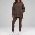 thumbnail image 4 of Mifsaly Track Suits 2 Piece Set for Women Loose Crewneck Sweatshirts and Base Leggings Fall Winter Daily Athletic Running Lounge Matching Outfits, 4 of 7