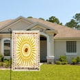 thumbnail image 2 of Amhnf Sunburst Pattern Linen Garden Flag For Home Outdoor Garden Yard Decor 12x18 inch, 2 of 5