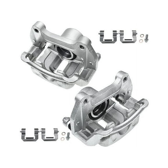 Front Brake Caliper Set 2 - Compatible with 2010 - 2017 GMC Terrain 2011 2012 2013 2014 2015 2016
