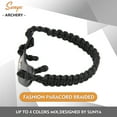 thumbnail image 5 of SUNYA Archery Bow Wrist Sling, 550 Paracord Strap Comfortable on Hand.Fit Bow Stabilizer. Full Grain Leather Yoke with Brass Accessories. Mutiple Camo Loop Colors, 5 of 9