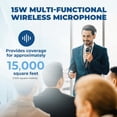 thumbnail image 4 of Amplificador de voz inalámbrico con micrófono Bluetooth 15W H9, 4 of 9