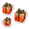 thumbnail image 3 of Sylchomon Home Christmas Lighted Boxes Set Of 3 LED Light Up Decor Outdoor Light Up Christmas Boxes Present Decorations Outdoor Yard, 3 of 6
