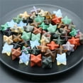 thumbnail image 4 of Polished Hexagram Ornament - Nice-looking Carved Reiki Healing Star Stone Statue - Home Decor, 4 of 8