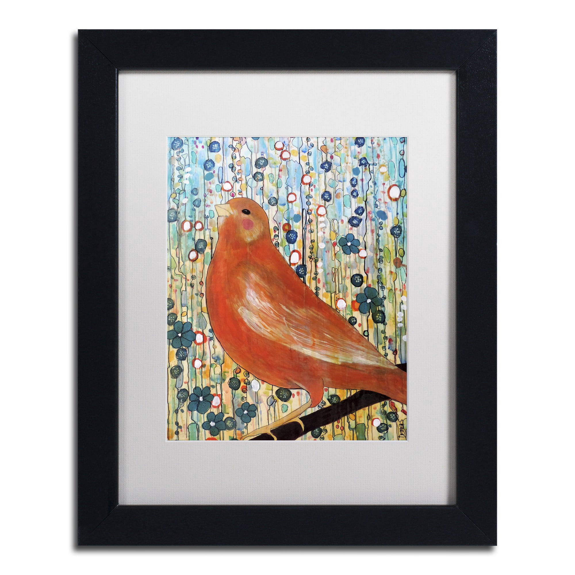 Sylvie Demers 'Serenade' Matted Framed Art