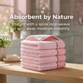 thumbnail image 7 of REGALWOVEN Striped Cotton Bathroom Hand Towels, 13 x 29 Inch Soft Absorbent Decorative Hand Towels Pink 2-Piece, 7 of 7