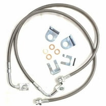 LisFaxbo Extended Front Stainless Steel Brake Lines For 2007-2018 Jeep Wrangler JK 4-6" Lift 89707