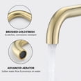 thumbnail image 6 of DUOSONG Widespread Bathroom Faucet 3 Hole 2 Handle Vanity Sink Faucet, Brushed Golden Brushed Gold brass Bath & Faucets Bathroom Sink Faucets, 6 of 7