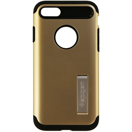 Spigen Slim Armor Series Protective Case Cover for iPhone 8 7 - Gold / Black