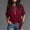 Red1, variant on Kojanyu Women's Summer Tie Front Blouses Casual Short Sleeve Crew Neck Loose Tops, 2026 Soft Basic T Shirts
