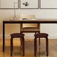 thumbnail image 4 of Gymax Set of 4 18" Stacking Stool Round Dining Chair Backless Wood Home Decor Brown, 4 of 10