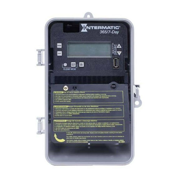 Intermatic 14810 - 7 Day 30 amp 120/277 volt 1-Circuit SPST Electronic Time Switch (Type 3R Plastic Enclosure) (T/S-ELEC,1CH,7DAY,3R PLAS ENCL)