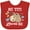 Red, variant on Inktastic My Titi Loves Me with Sloth and Hearts Boys or Girls Baby Bib