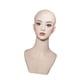 thumbnail image 5 of Cabeza de maniquí femenino con soporte para peluca de hombro, base estable, soporte de exhibición de peluca para maquillaje naranja, 5 of 9