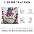 thumbnail image 6 of JRXY 4th of July Throw Pillow Covers Set of 2  Gnome Fireworks Star and Stripes Pillow Case Cushion Sofa Couch Decoration for Home Sofa Couch Independence Day Decorations White, 6 of 6
