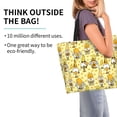 thumbnail image 3 of Kuqiui Garden Honeybee Gnomes Print Tote Bag,Zipper Tote Bag for Women,Tote Bag Inner Pocket Pattern Lightweight Daily Bag Book Bag, 3 of 9