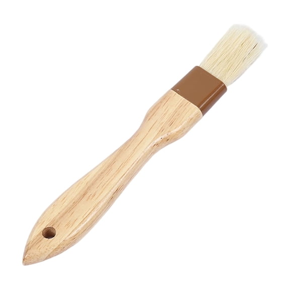 Natural Wood Handle Basting Brushes, Pastry and Oil Brush for Grilling and Baking, Soft Bristle Food Brush for Kitchen Cooking, BBQ and Baking Accessory