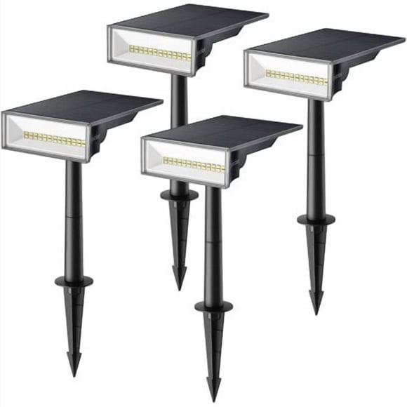 Consciot Lumières Solaires Extérieures, Lumières Solaires Extérieures, 6500K Lumière du Jour Solaires Extérieures Étanches, Lumières Paysagères Solaires pour Noël Jardin Arbre Maison, Lot de 4