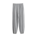 thumbnail image 5 of cfhntfmh Mens Jogger Pajama Pants Casual Comfy Lightweight Lounge Pants Drawstring Loose Soft Pants Sleepwear (Gray,Large), 5 of 6