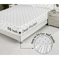 thumbnail image 5 of Ruvanti 100% Cotton Sheets - Crispy Cooling Percale Sheets - Breathable & Durable Queen Sheet Set - Deep Pocket Queen Size Sheets - Childhood Sketch – Moisture Wicking Bed Sheets - 4 Pieces, 5 of 9