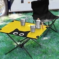 thumbnail image 4 of Outdoor Folding Table Portable Picnic Camping Table For Garden Fishing Beach A Cute Black Cat, 4 of 7
