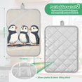 thumbnail image 6 of Yayeee Pot Holders Kitchen Heat Resistant with Pocket 7"x9.8" Cotton Oven Cooking Hot Pads, Cute Puffin, 6 of 7